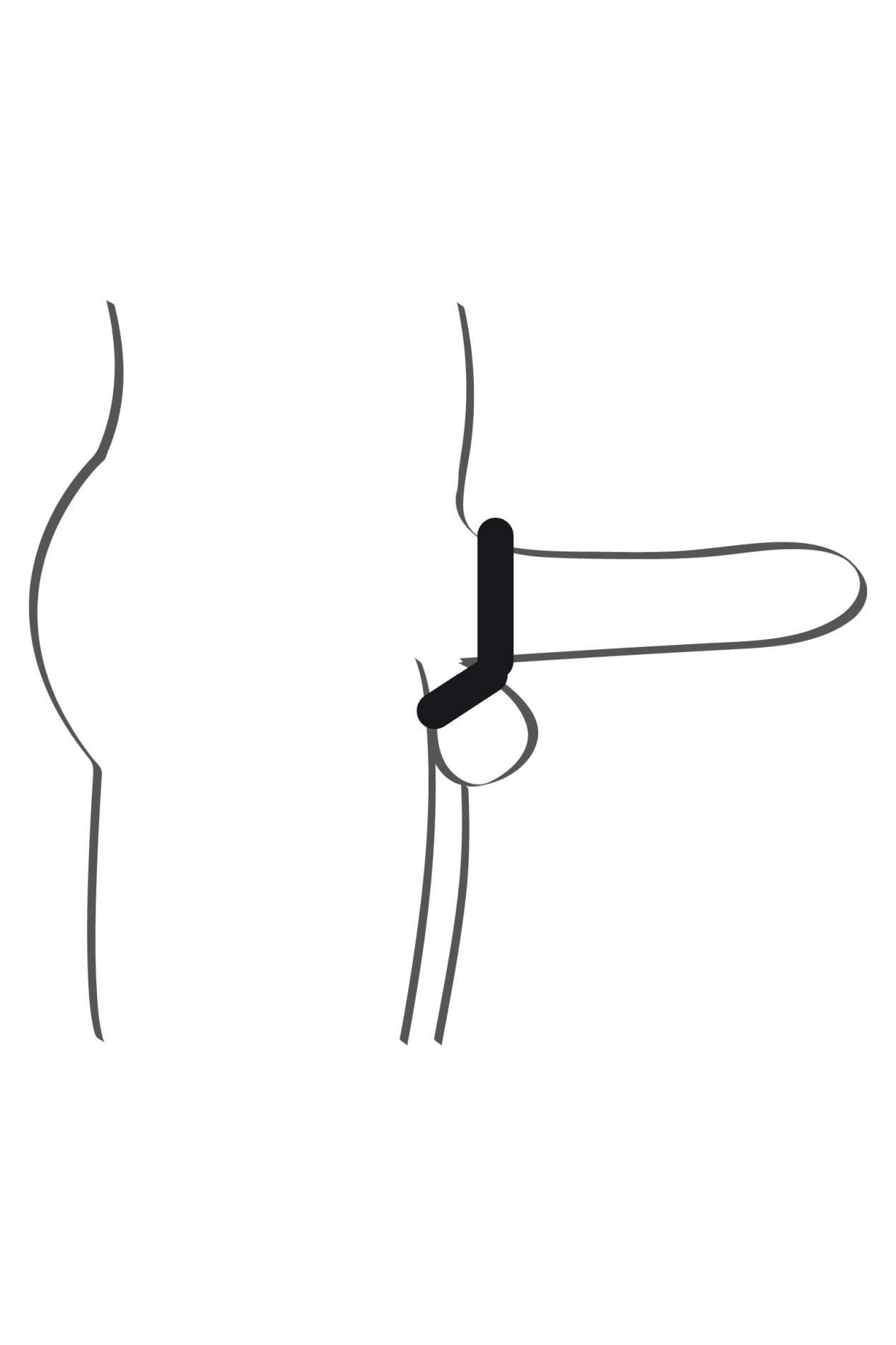 Эрекционное кольцо Double Cockring Mike, 6.5 см (черный)
