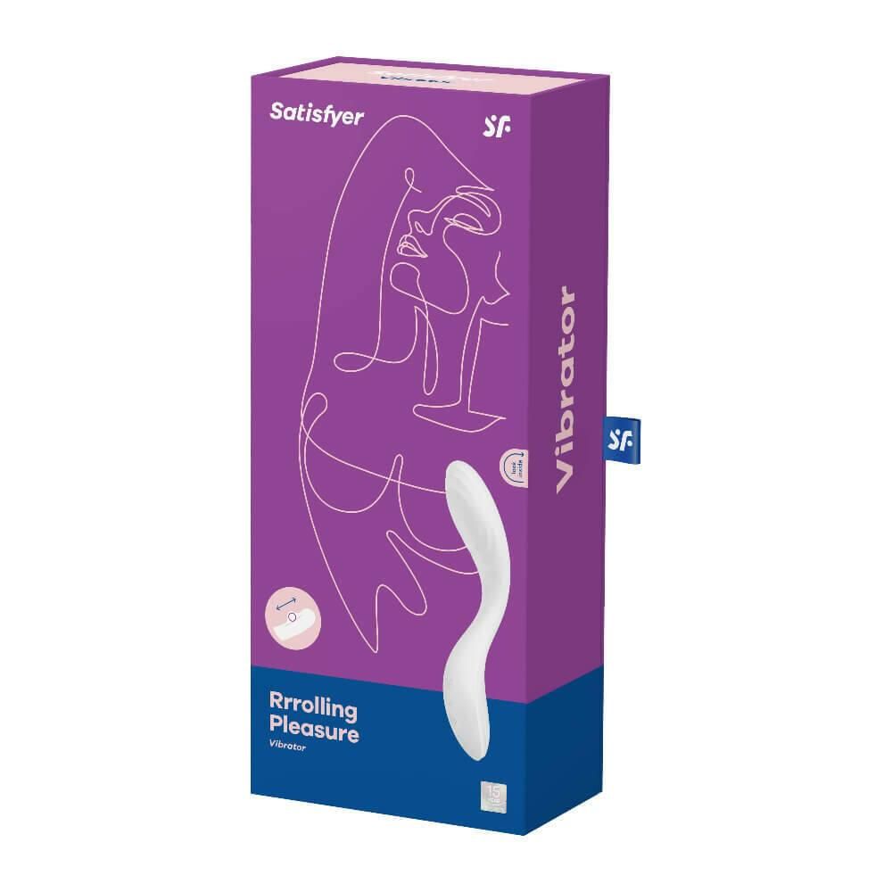 Вібратор Satisfyer Rrrolling Pleasure, 22 см (білий)