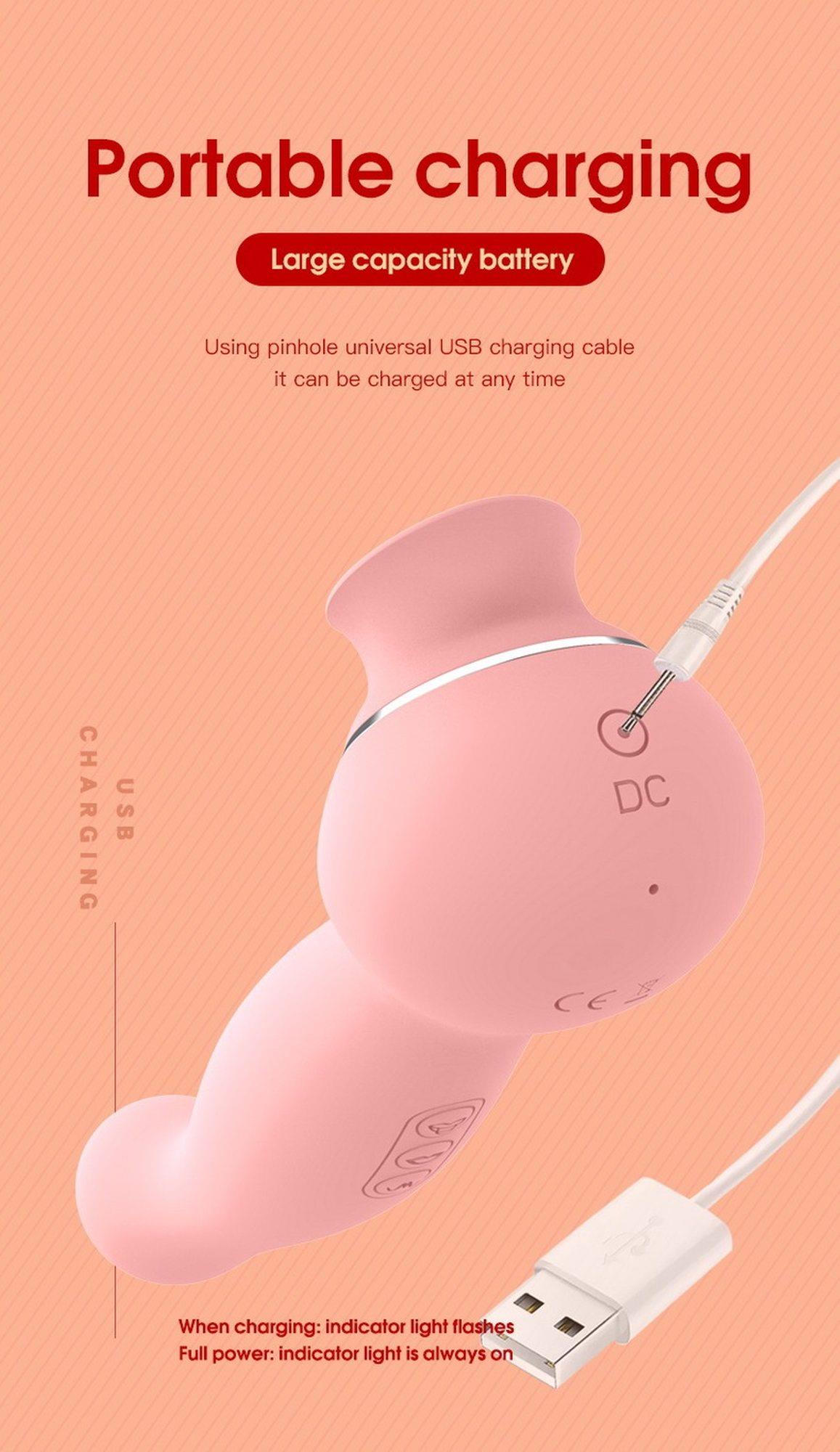 Вакуумный стимулятор клитора с вибрацией B - Series Lyla Lauren (розовый)