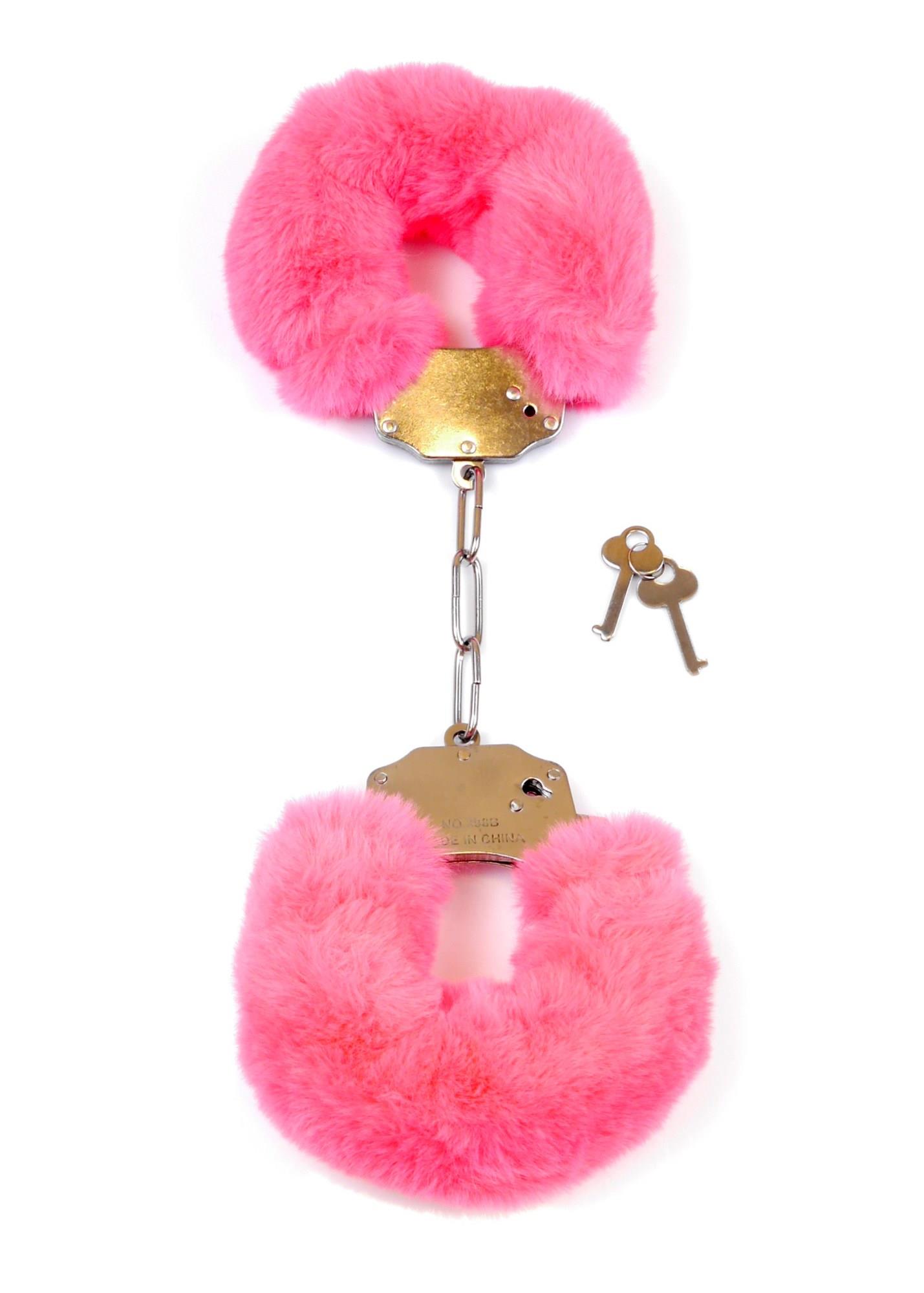 Наручники Fetish B - Series Furry Cuffs (розовый)