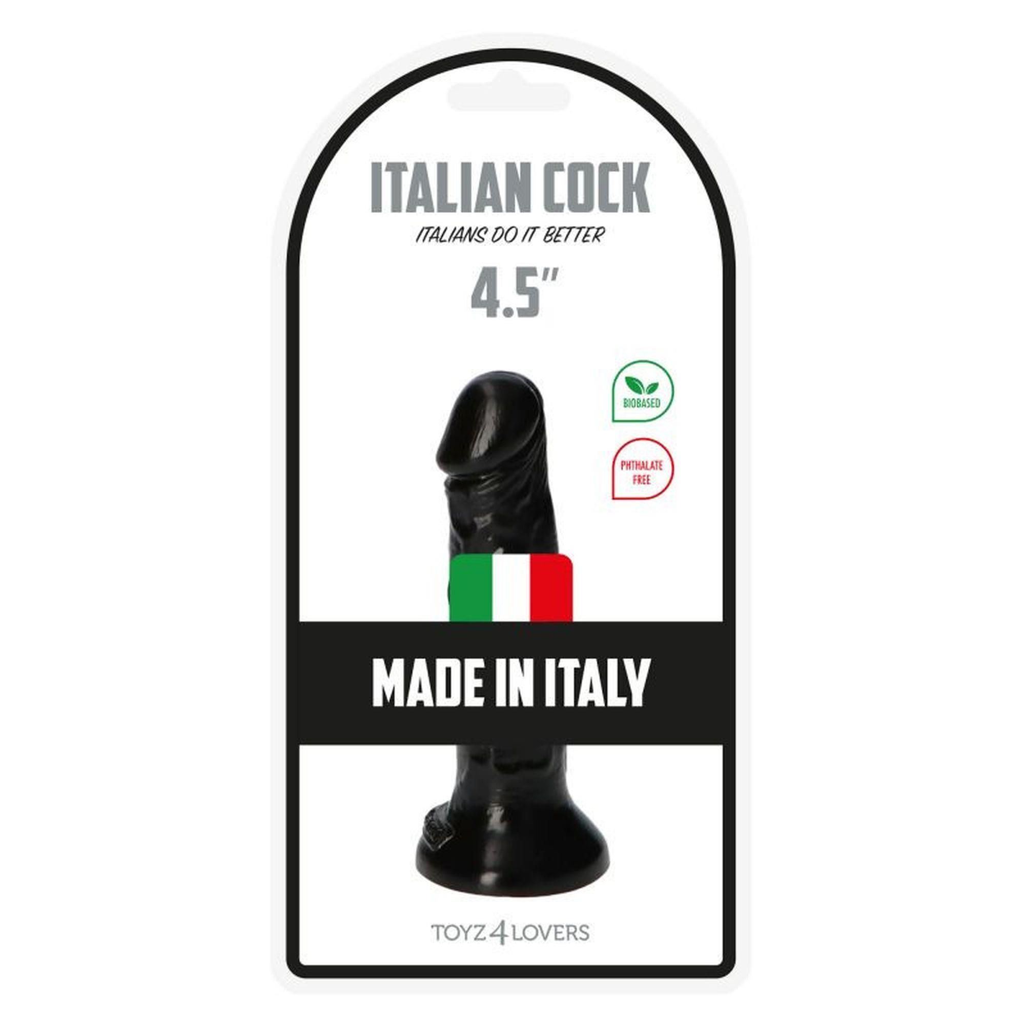 Фаллоимитатор Toyz4lovers Italian Cock 4,5", 11.5 см (черный)