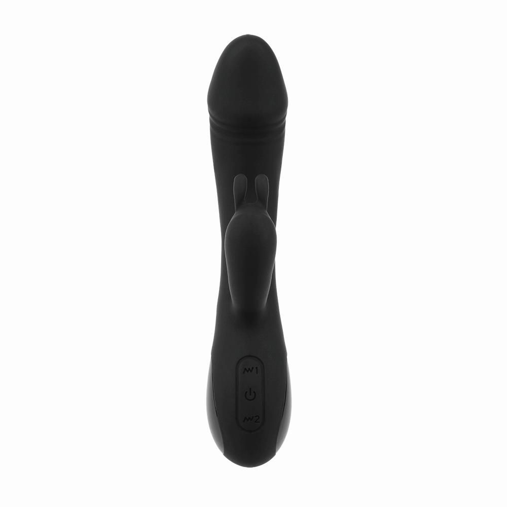Вибратор-кролик Fierce Euphoria Lust Electro Waves, 19.5 см (чёрный)