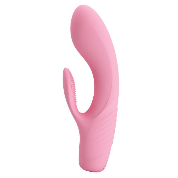 Вибратор-кролик Pretty Love Tim Vibrator Light, 15.5 см (розовый)
