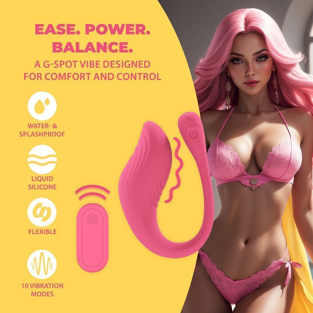 Виброяйцо Loveline G-Spot Remote Control, 24 см (розовый)