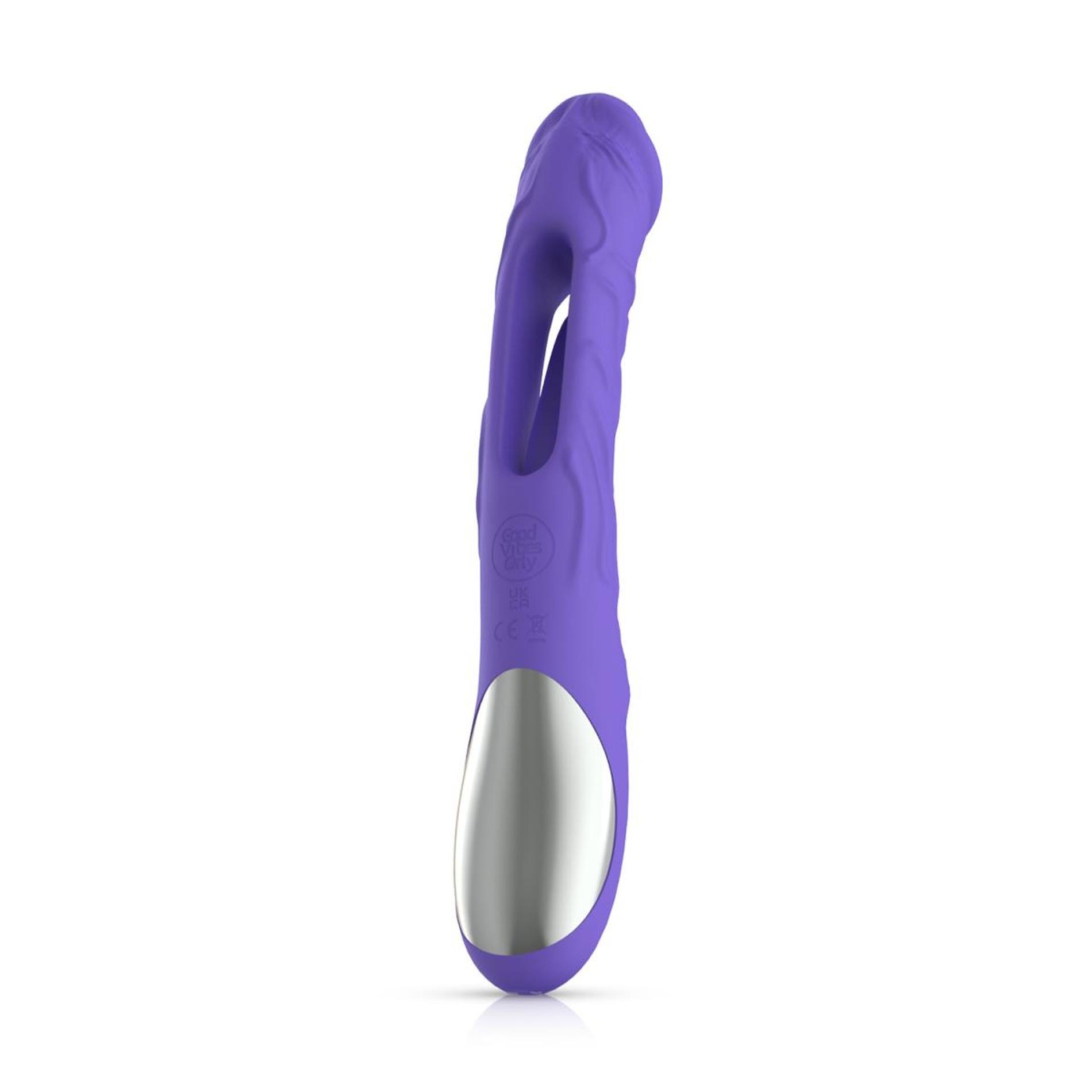 Вибратор Good Vibes Only Flax G-Spot, 25.1 см (фиолетовый)