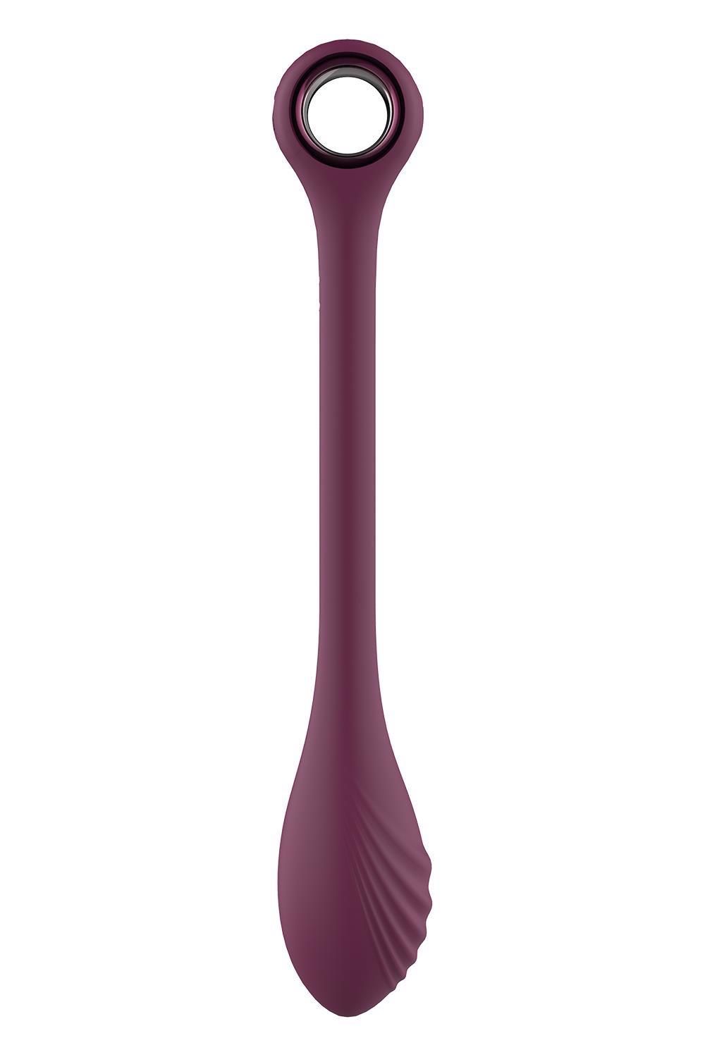 Вибратор Glam Bendable G-Spot Vibe, 22 см (бордовый)