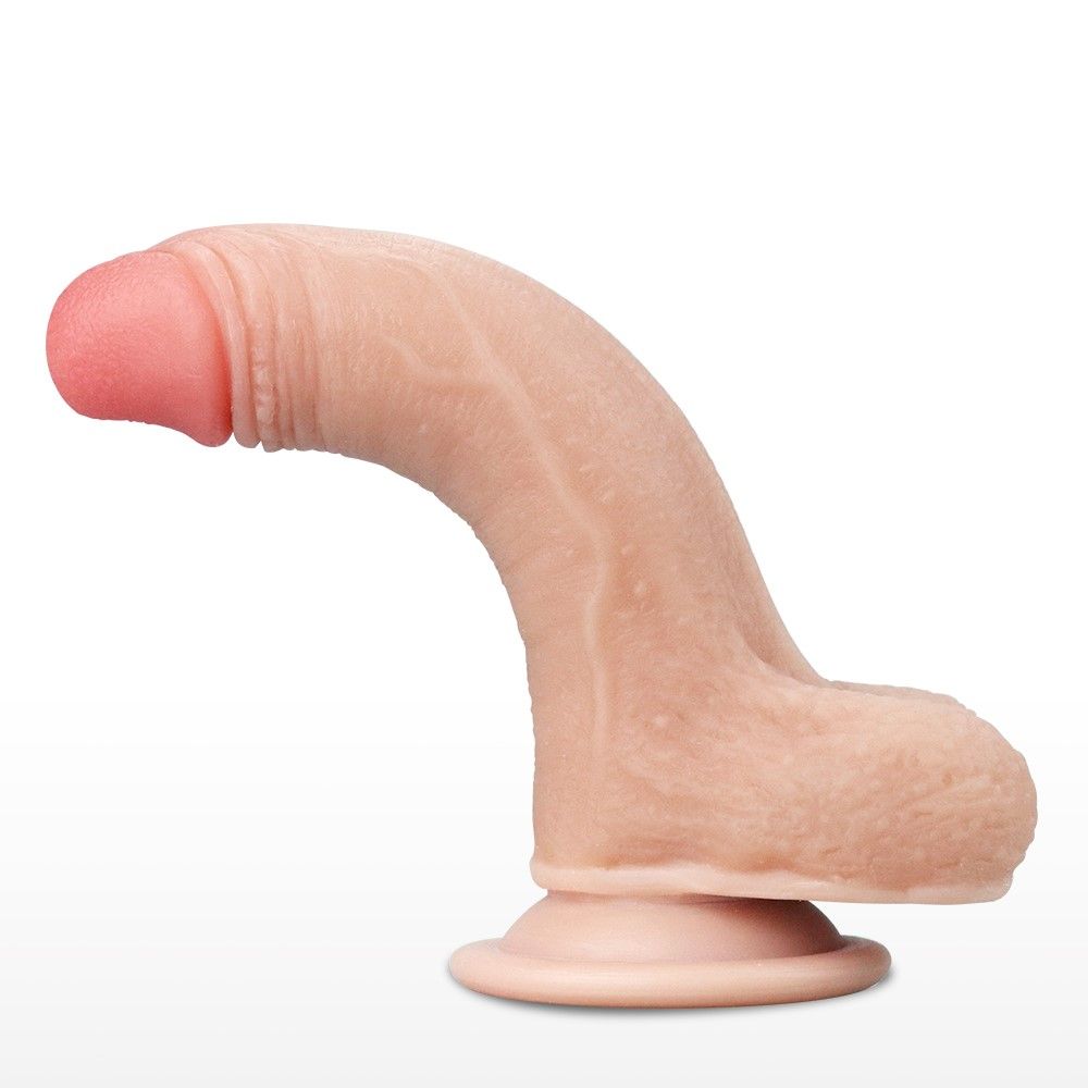 Фаллоимитатор LoveToy Sliding Skin Dong, 15,5 см (телесный)