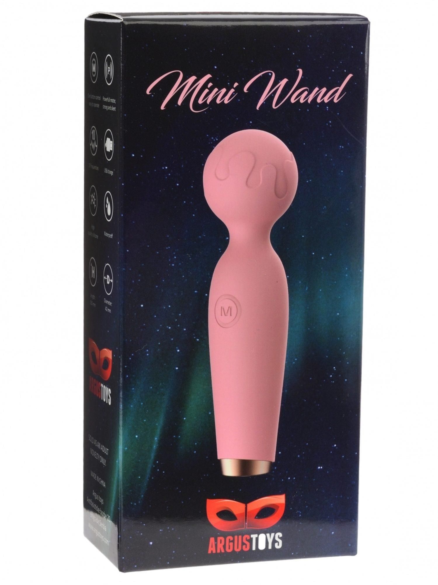 Вибратор Argus Mini Wand, 15 см (розовый)