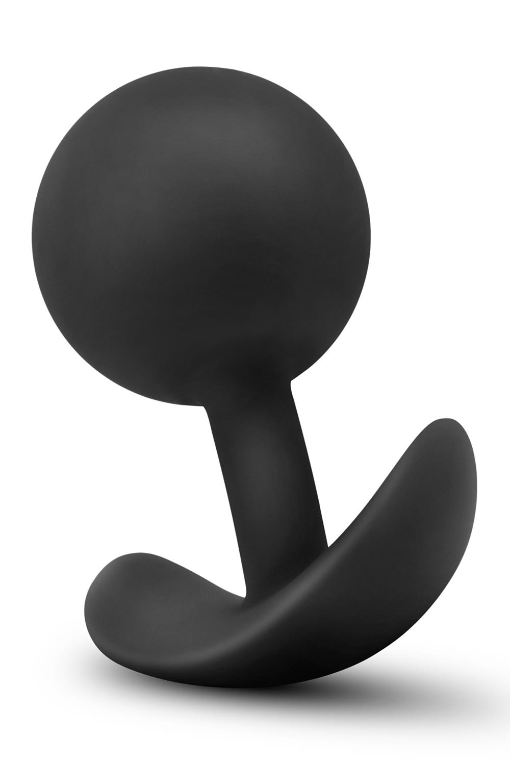 Korek analny Anal Adventures Platinum Plug, 8,9 cm (czarny)