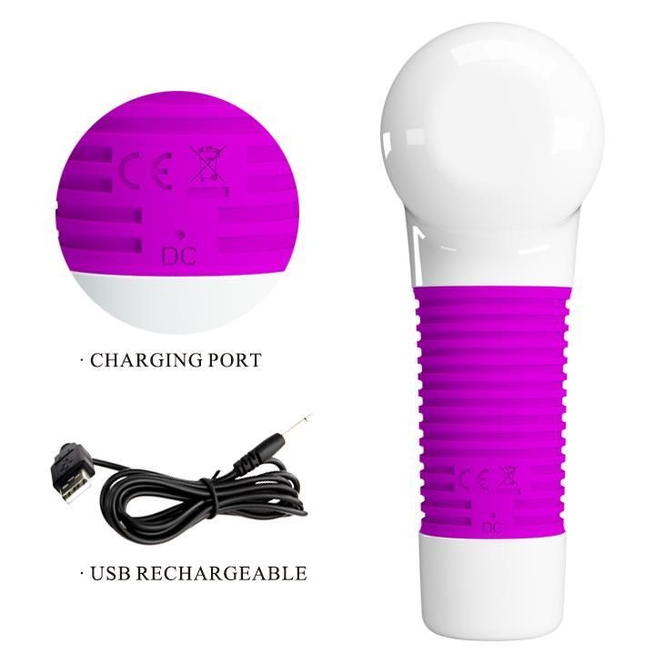 Wibromasażer Pretty Love Super Rower Magic Gun, 19,9 cm (fioletowy)