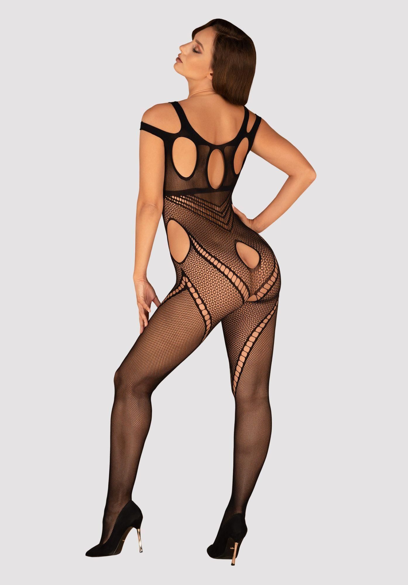 Bodystocking Obsessive G322, S/M/L (czarny)