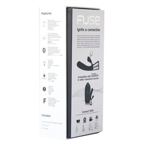 Вибратор-кролик Ohmibod Fuse for Kiiroo, 18 см (черный)