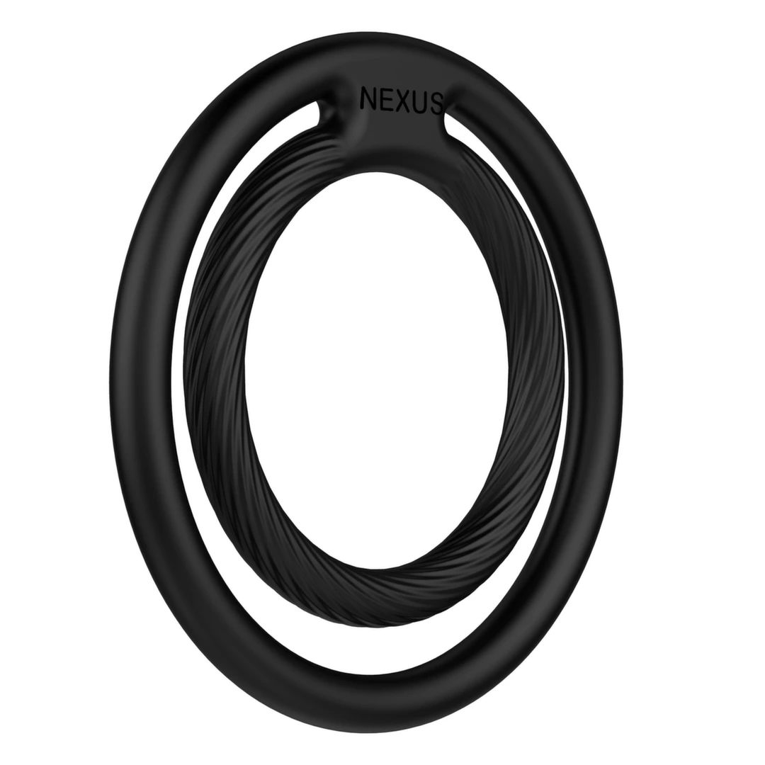 Nexus Double Enduro Cock and Ball Ring - Pierścień erekcyjny, Czarny, 5 cm