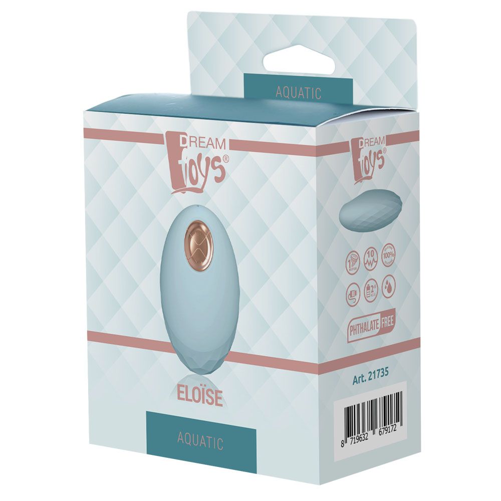 Вибратор для клитора Aquatic Eloise, 9 см (голубой)