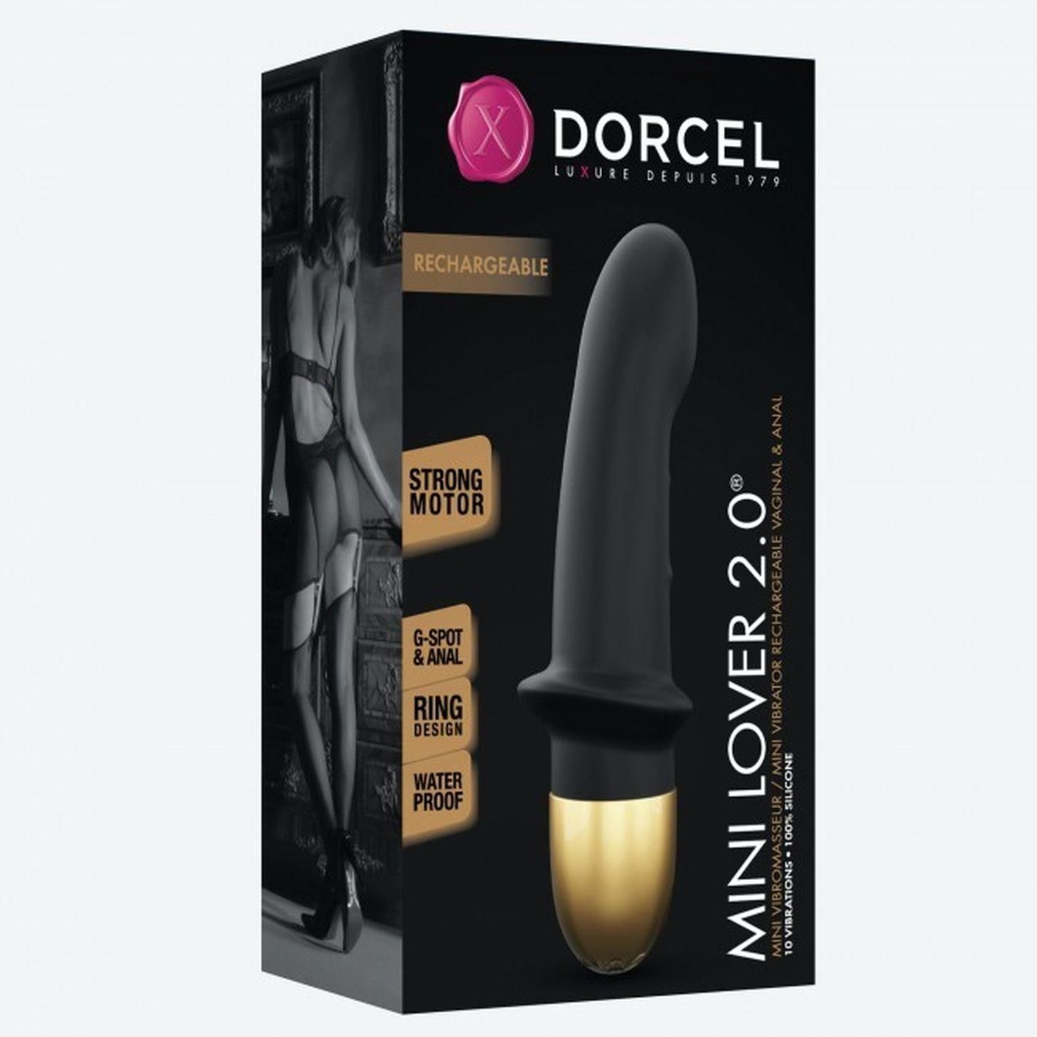 Вібратор Dorcel Mini Lover 2.0, 16,5 см (чорний)
