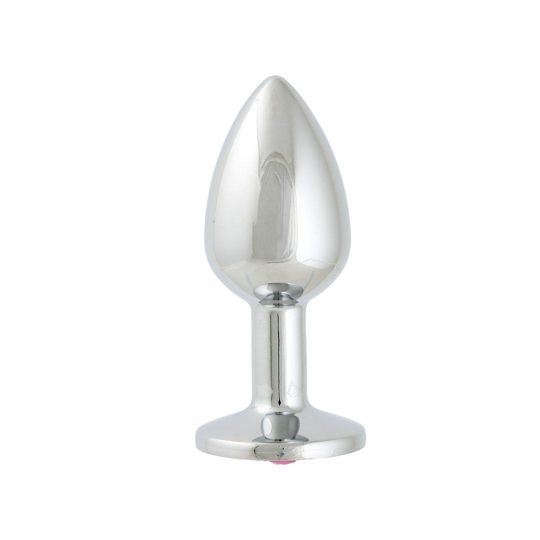 Korek analny z kryształem  Simply Pleasure S, 7 cm (różowy)