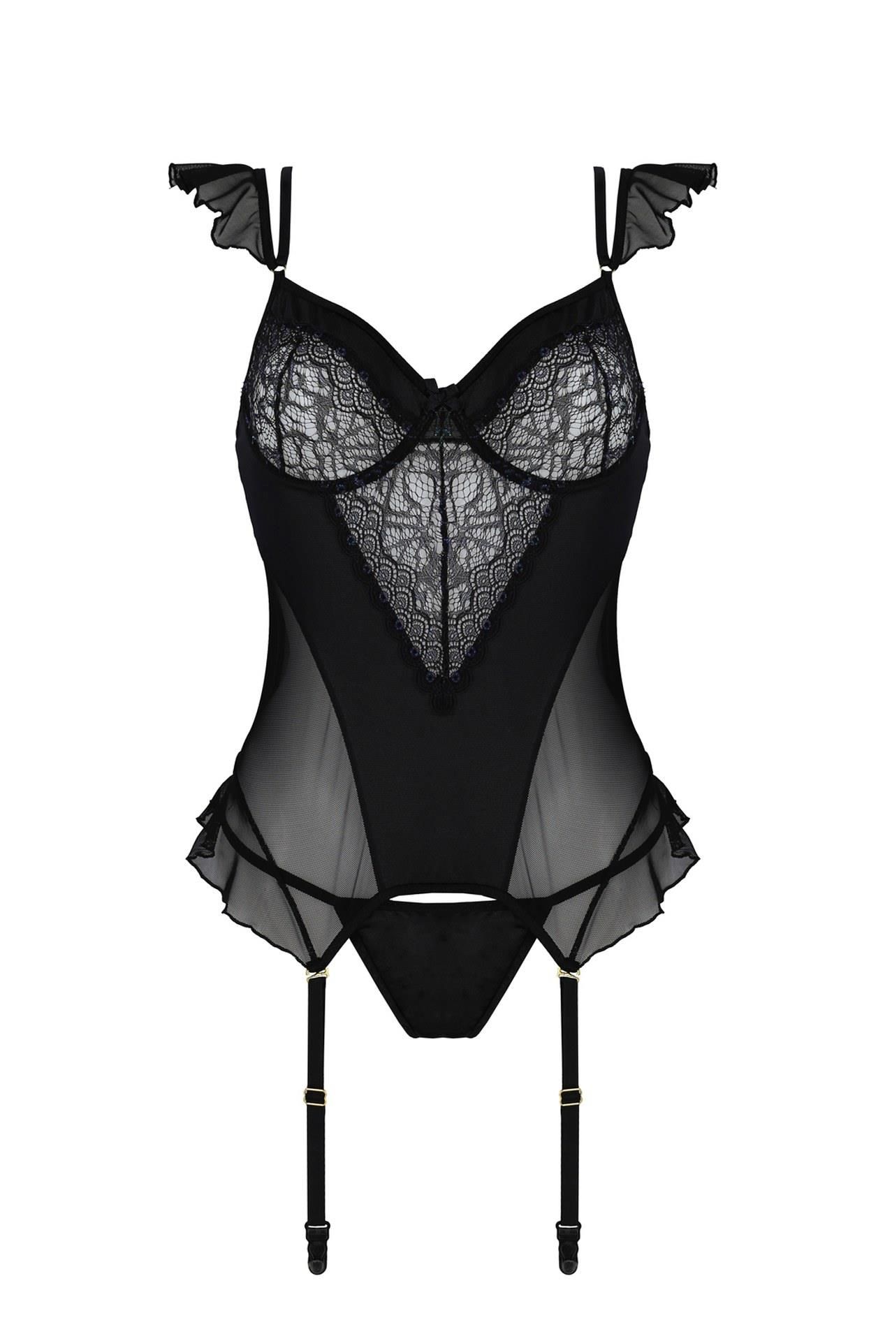 Корсет и стринги Casmir Kitasana, L/XL (черный)