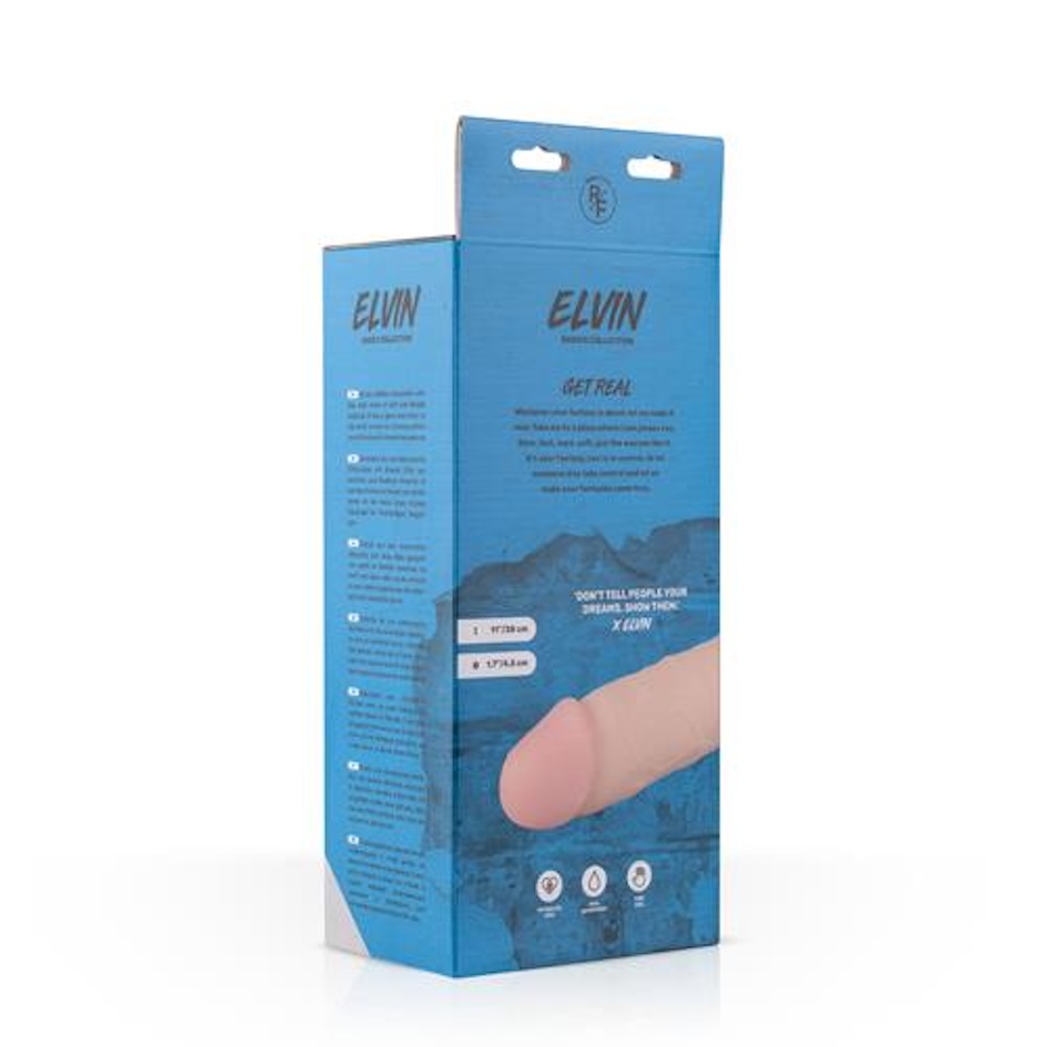 Фаллоимитатор EasyToys Elvin Realistic, 27.5 см (телесный)