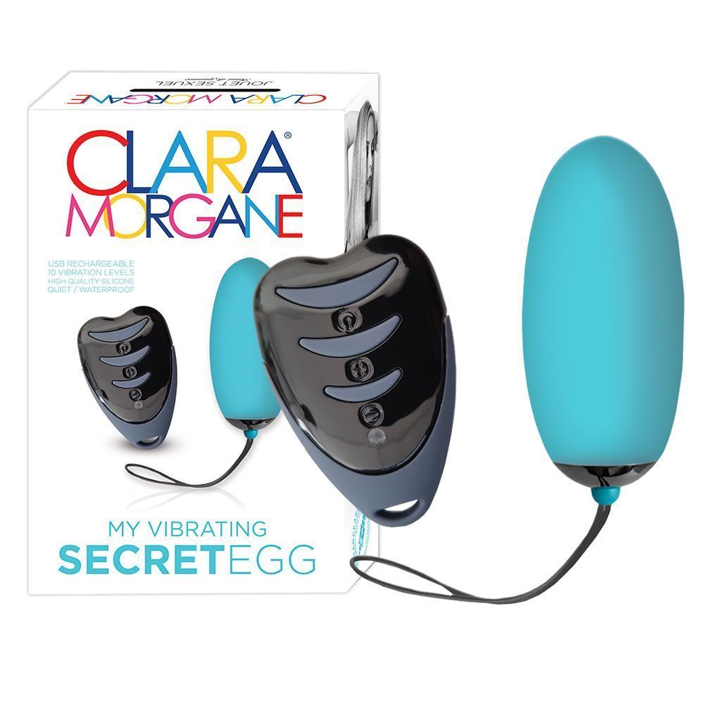 Виброяйцо Clara Morgane Pro Secret Egg, 7,5 см (голубой)