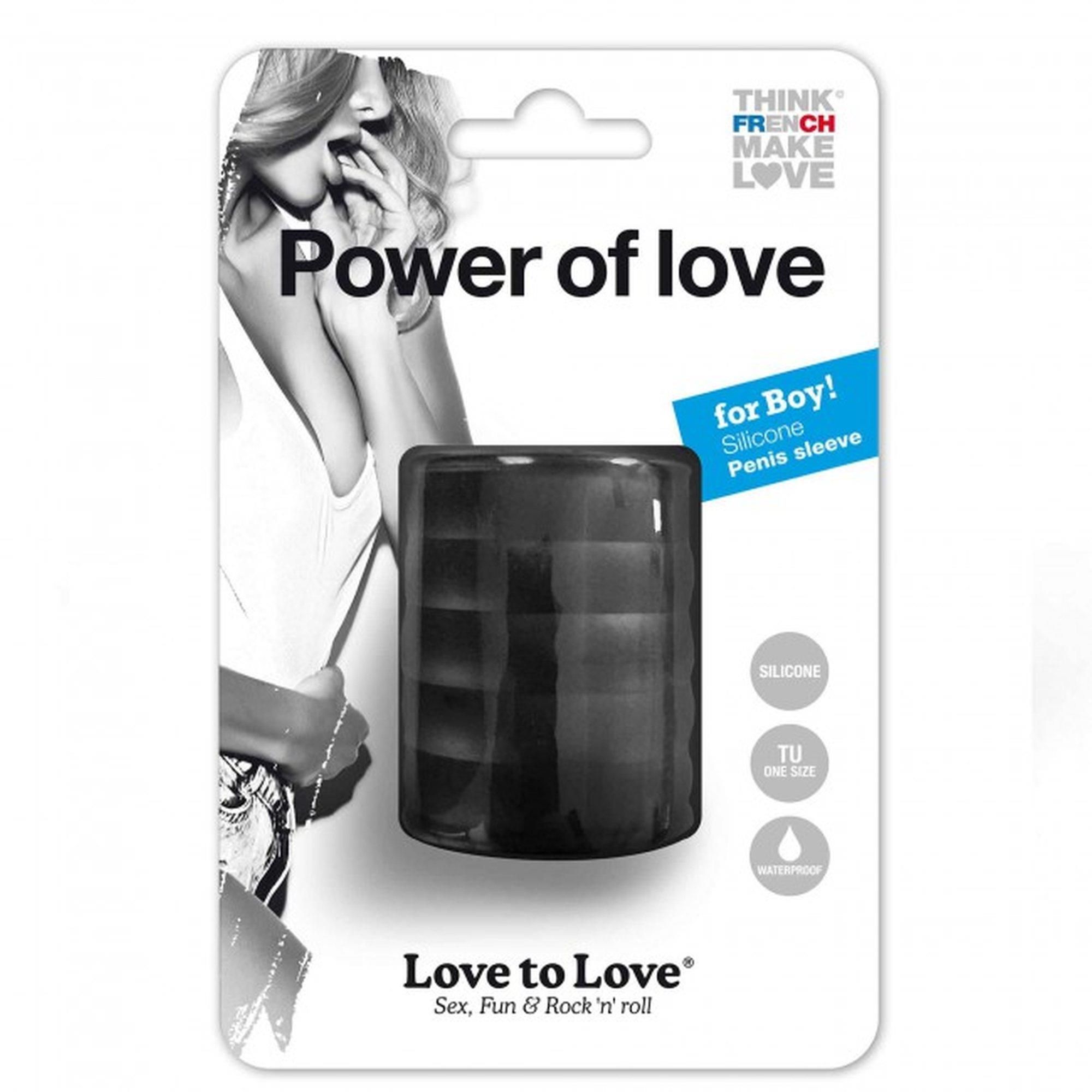 Насадка на пенис Love To Love Power of Love, 5 см (черный)