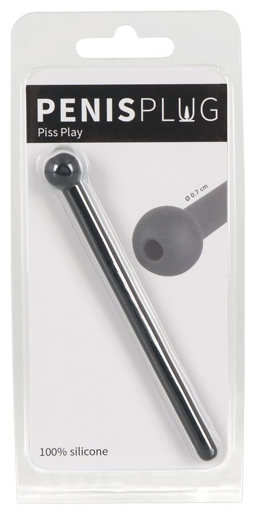 Уретральний стимулятор Orion Penis Plug Piss Play, 11,8 см (чорний)