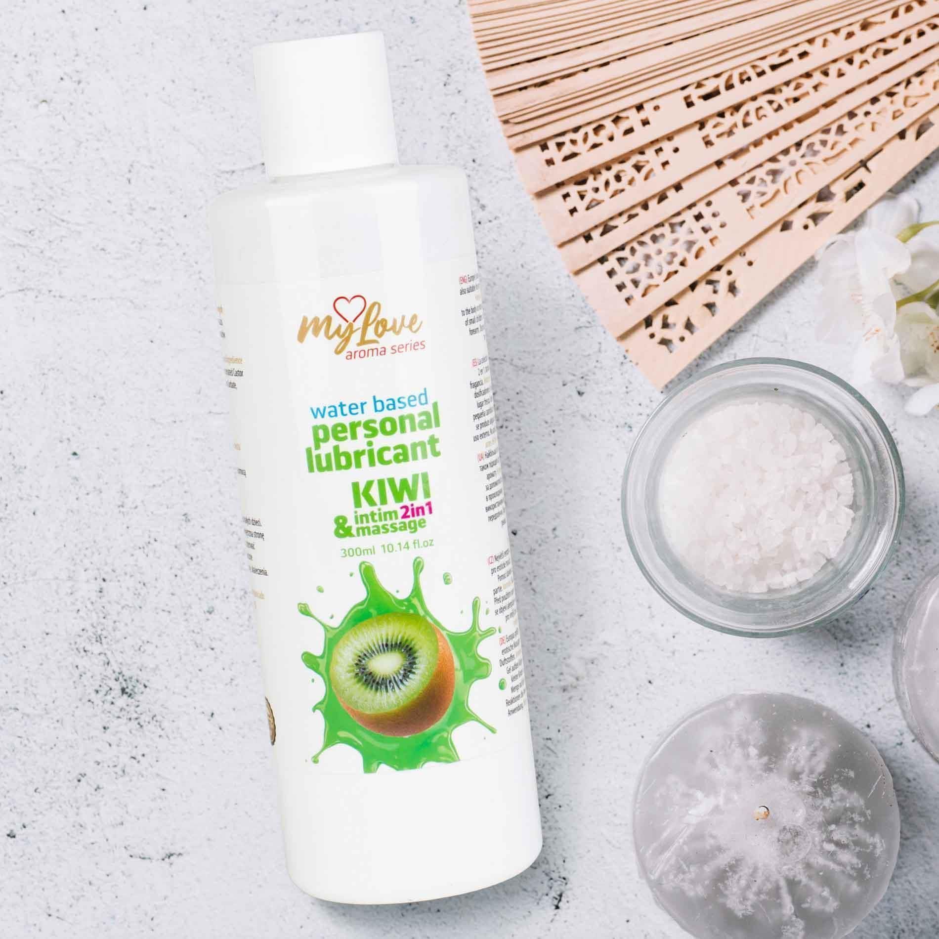 Лубрикант MyLove Aroma Series Intim&Massage 2in1 Kiwi, 300 мл