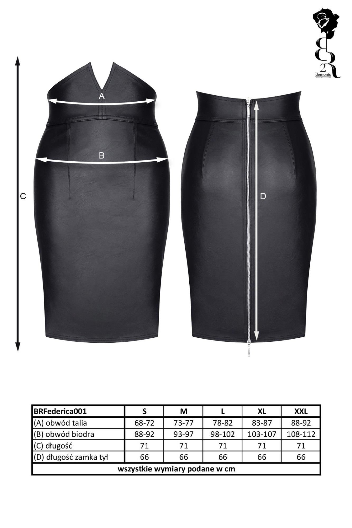 Юбка Demoniq BRFEDERICA001, XXL (черный)