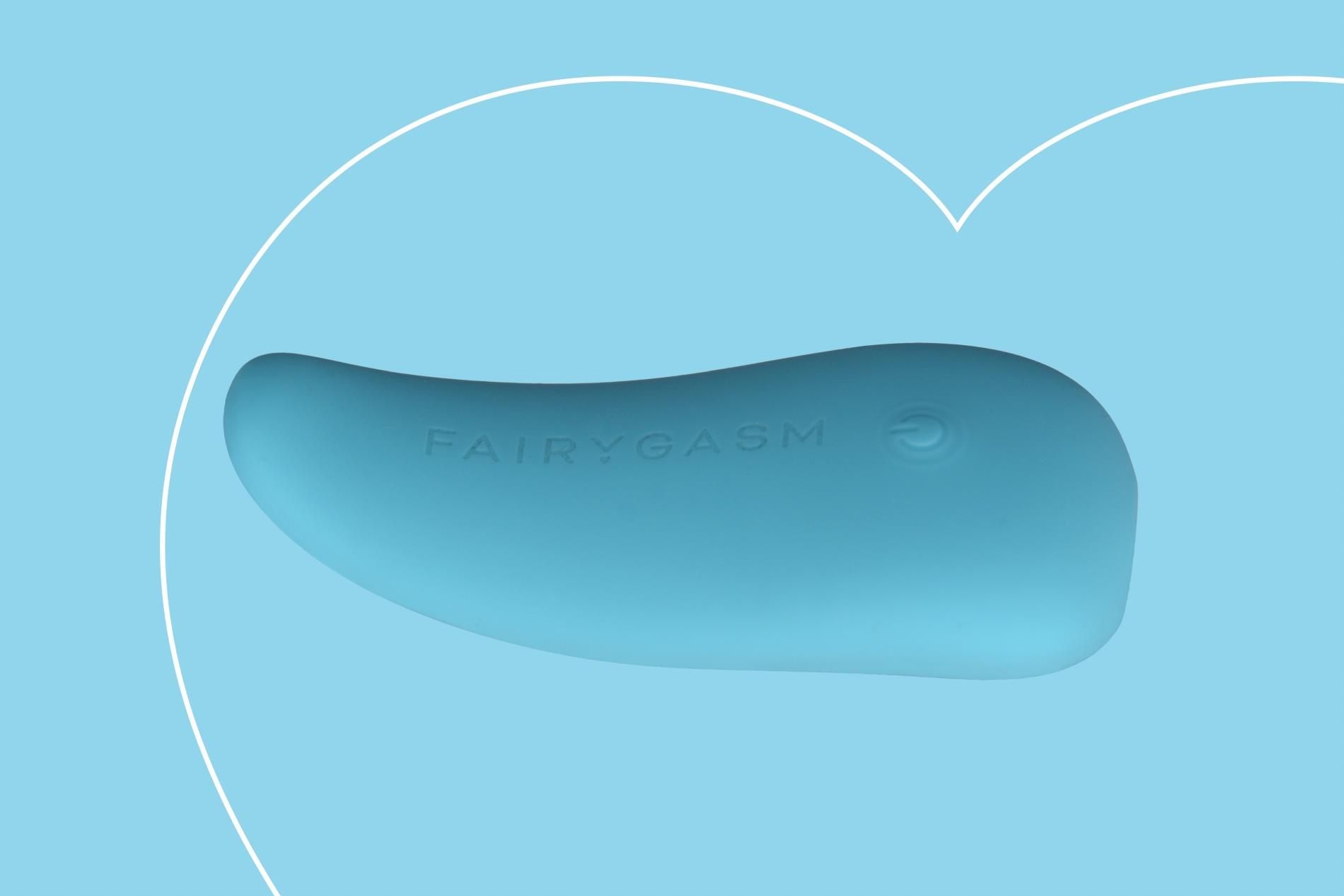 Вибратор FairyGasm ThrillLeaf, 9,8 см (голубой)