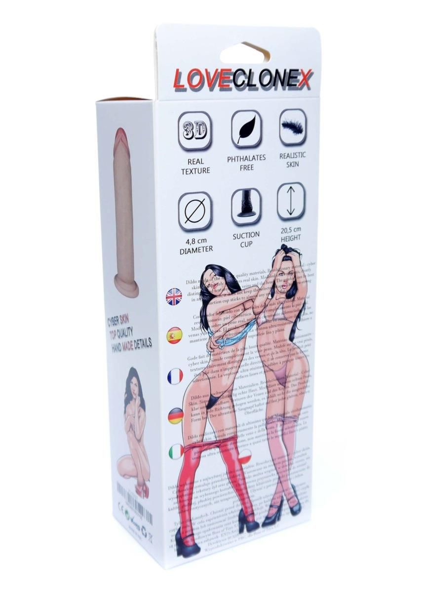 Фаллоимитатор Boss Potos Loveclonex 7, 20,5 см (телесный)