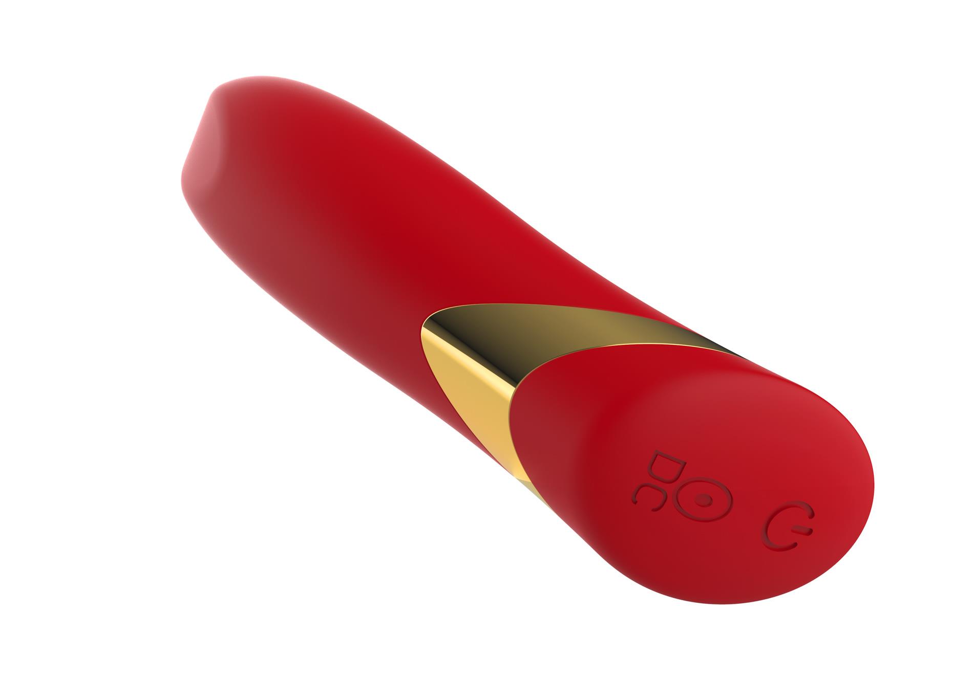 Мини-вибратор B - Series Cute Lipstick Bullet, 10.2 см (красный)