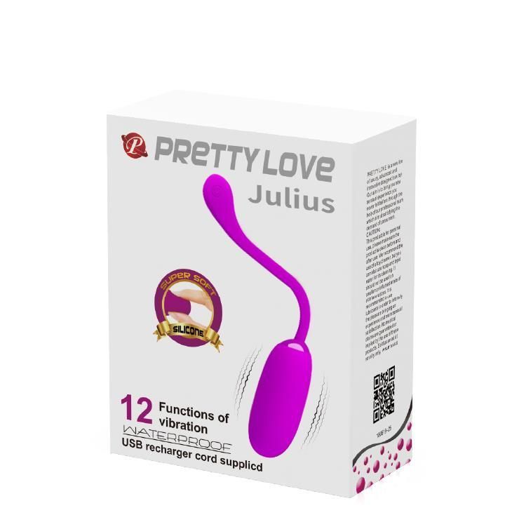 Віброяйце Pretty Love Julius, 19,6 см (фіолетовий)