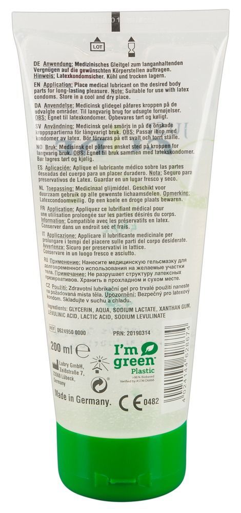 Naturalny lubrykant analny na bazie wody Orion Just Glide Bio Anal, 200 ml