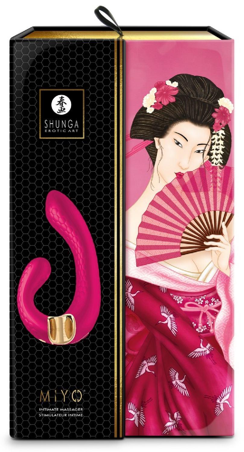 Вібратор Shunga Miyo Intimate, 18,5 см (малиновий)