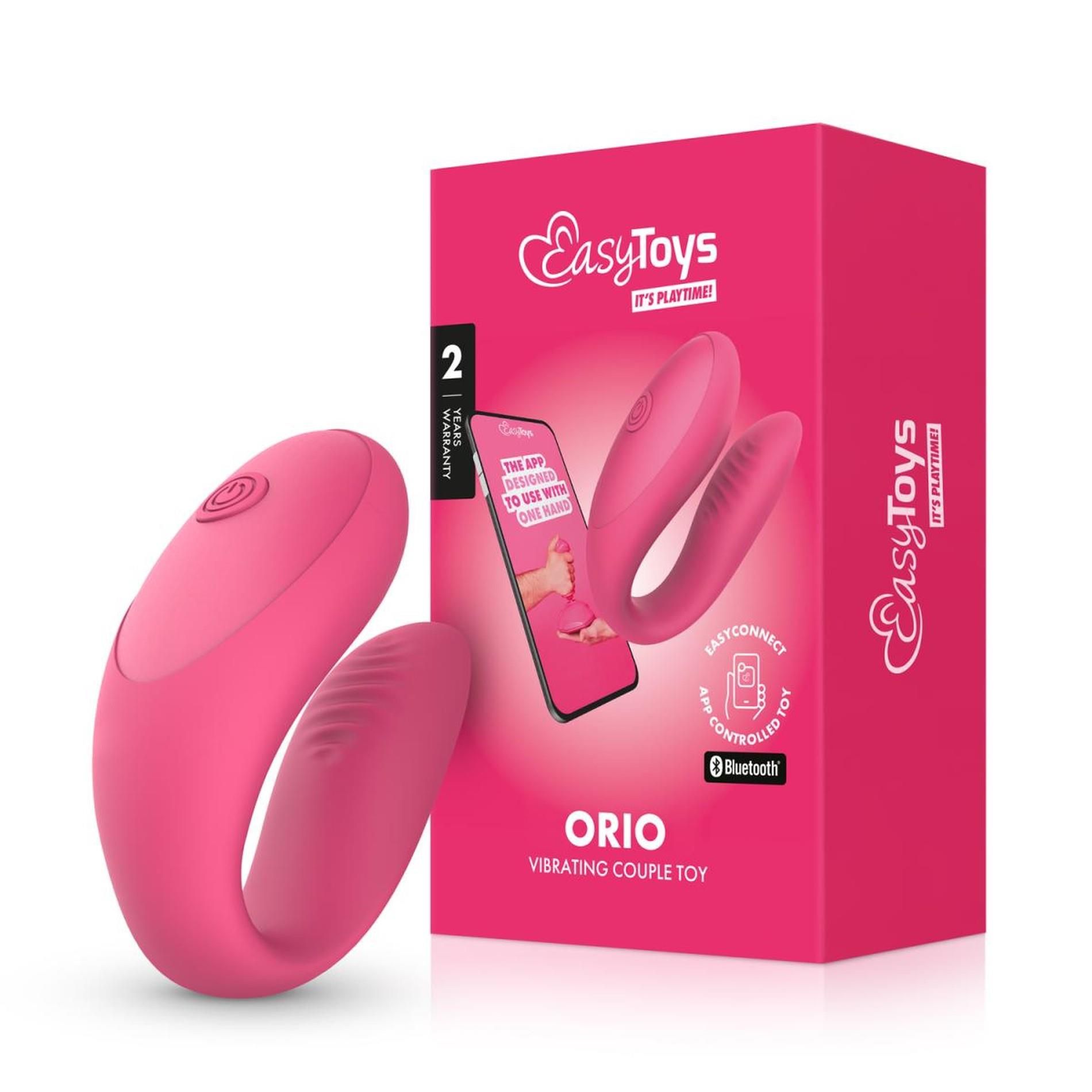 Вібратор для пар EasyConnect Orio, 8 см (рожевий)