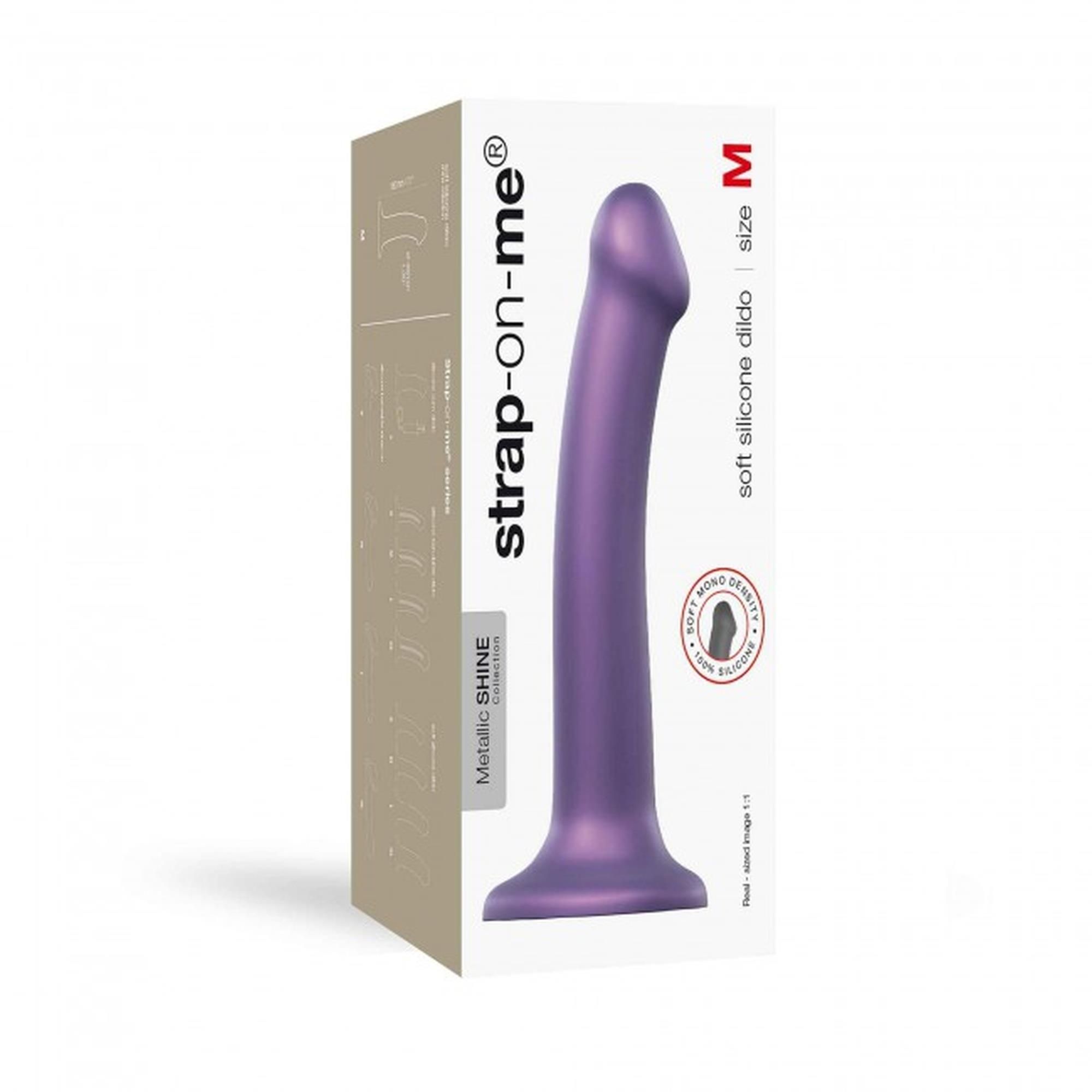Фаллоимитатор Strap-On-Me Mono Density, 18 см (фиолетовый)