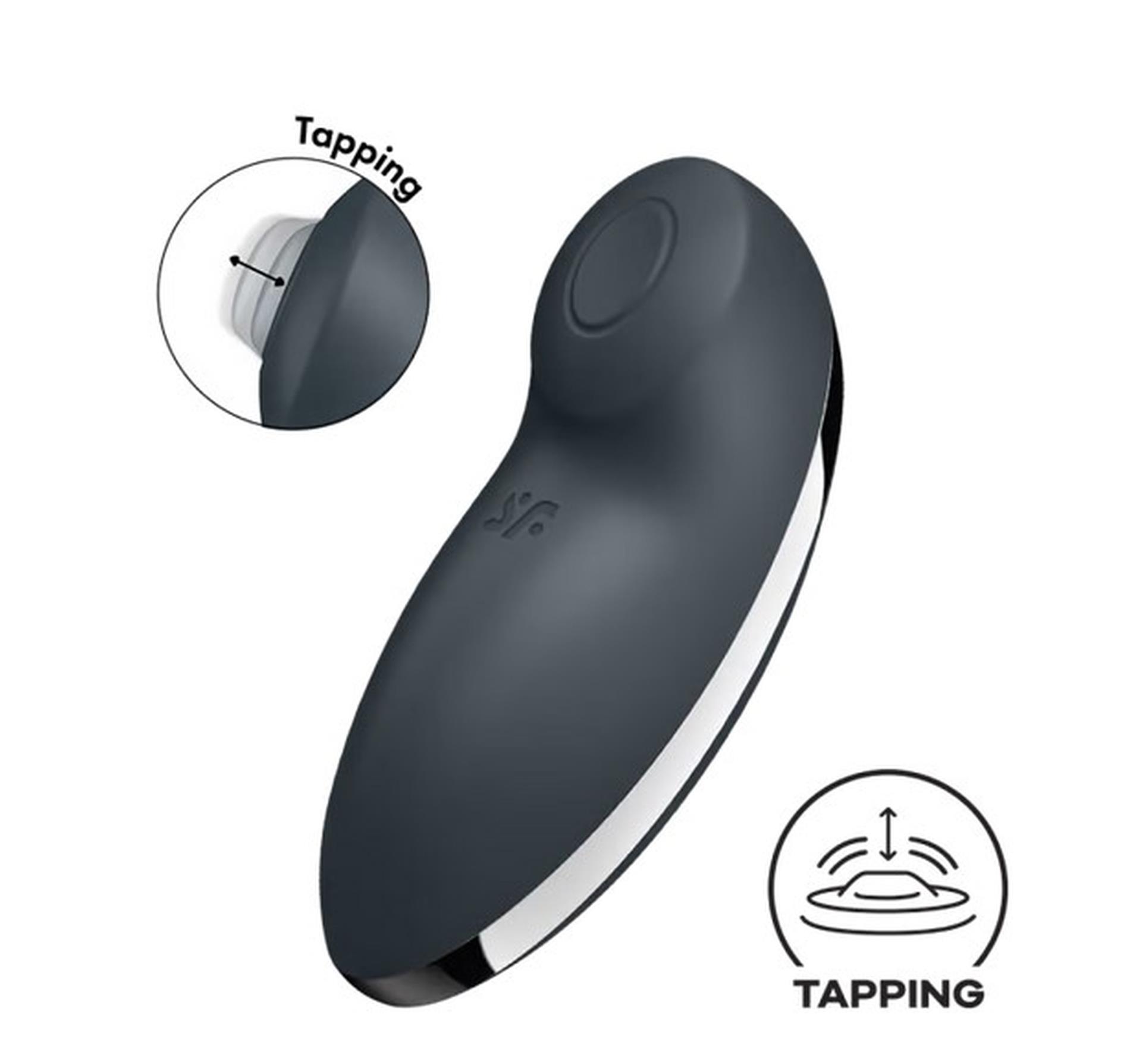 Вибратор для клитора Satisfyer Tap Climax 2 (серый)