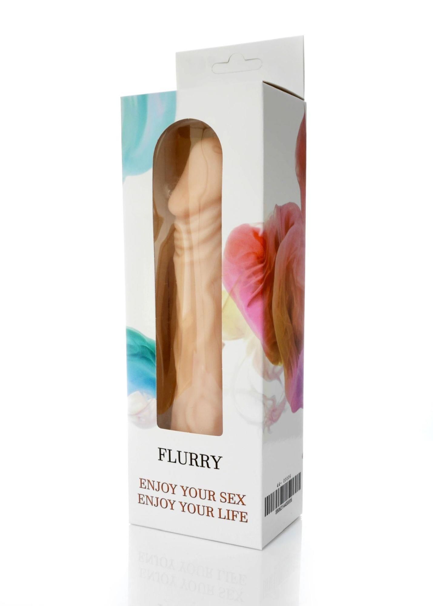 Realistyczny wibrator Boss Flurry, 20,3 cm (w kolorze cielistym)