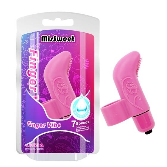 Вибратор MisSweet Finger Vibe, 7.4 см (розовый)