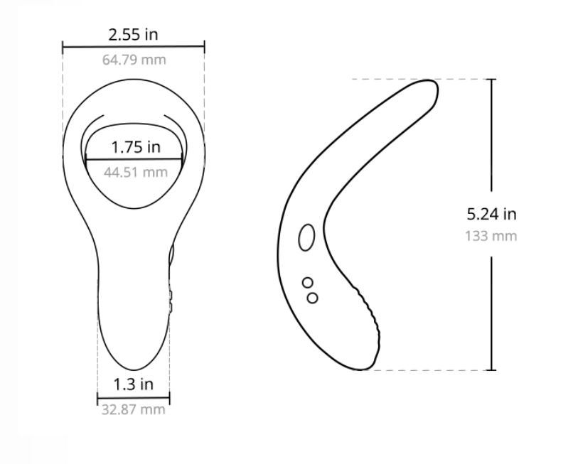 Pierścień wibracyjny Lovense Diamo, 13,3 cm (czarny)