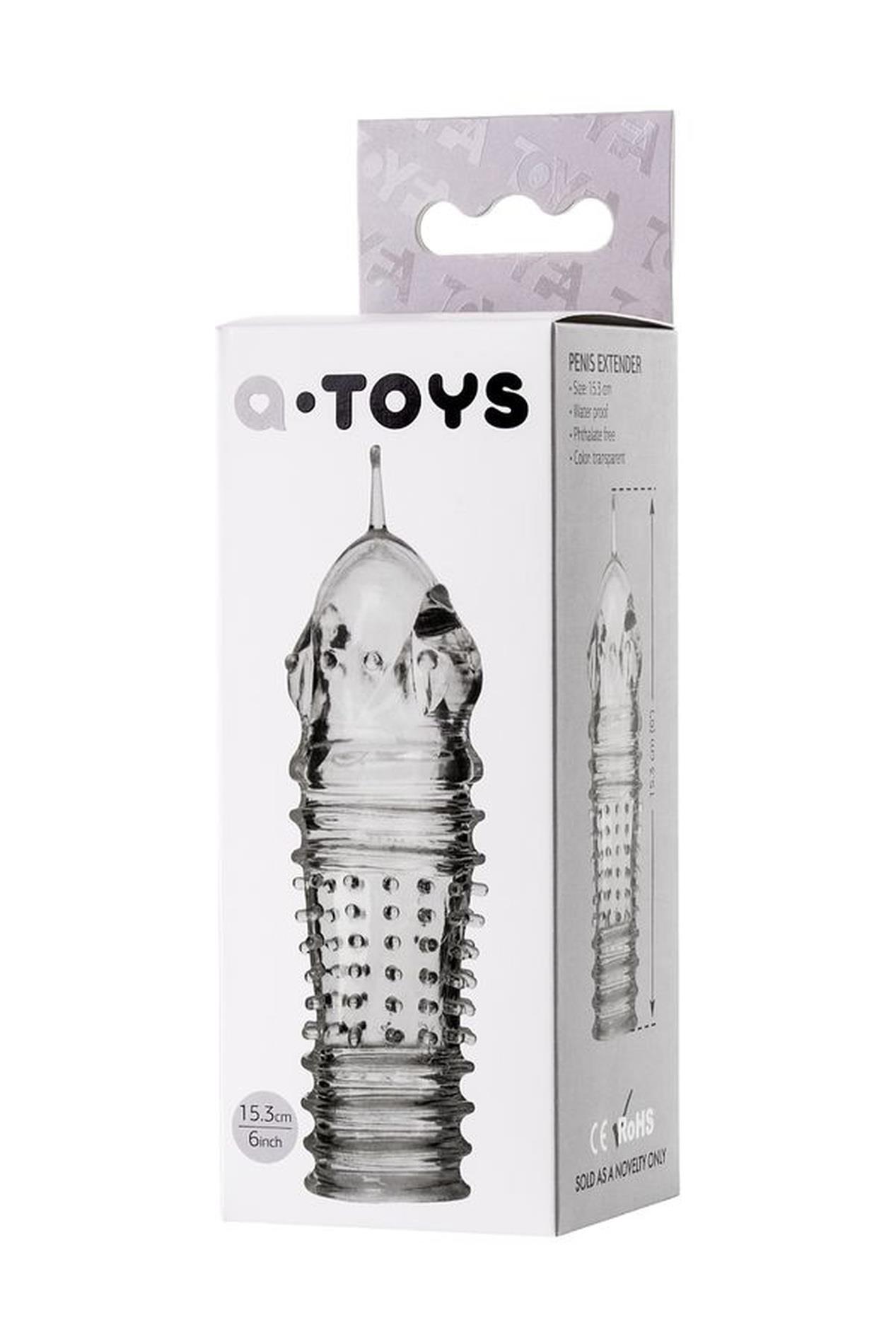 A-TOYS Baldi Attachments - Nakładka na penisa, Przezroczysty, 15.3 cm