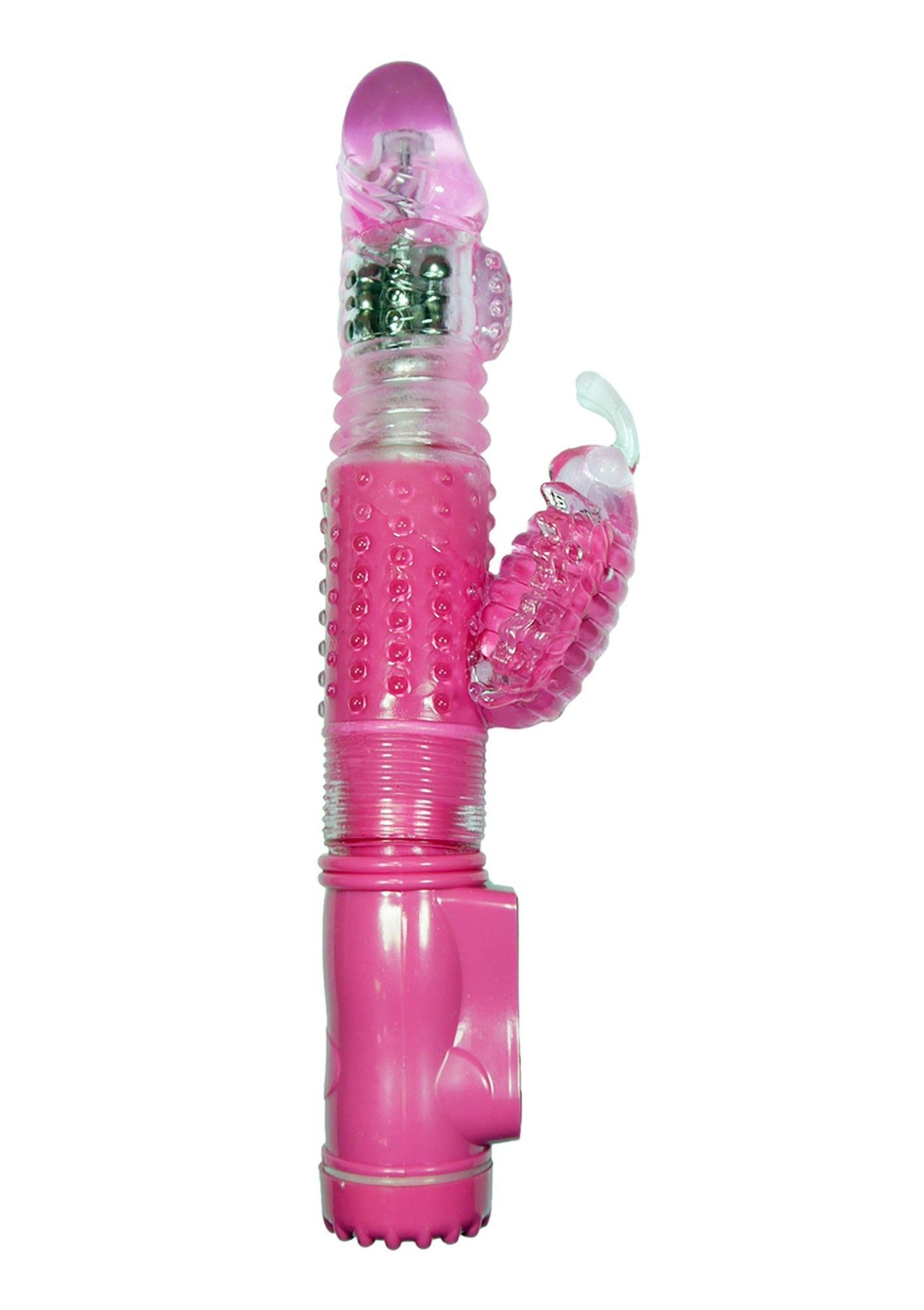 Вибратор-кролик Boss Series Rabbit Massager, 24.5 см (розовый)