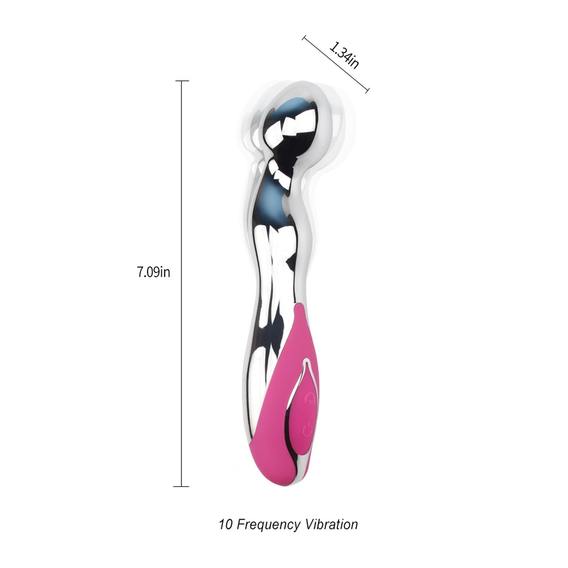Вибратор Didi Magic G Wand, 18 см (серебристый)
