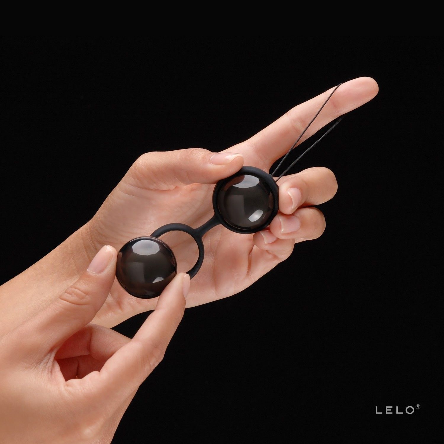 Вагинальные шарики Lelo Luna Beads Noir, 2,9 см (черный)