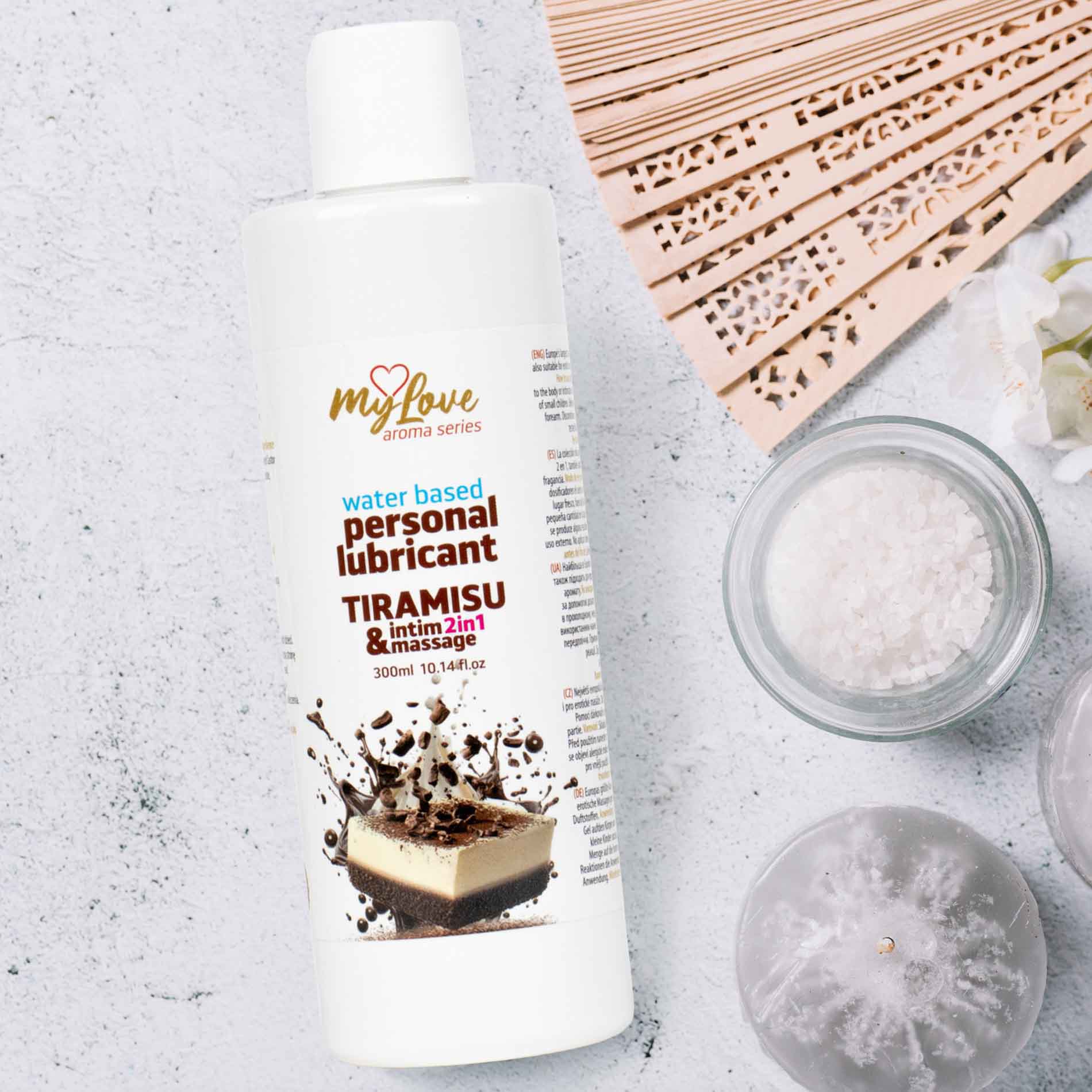 Лубрикант MyLove Aroma Series Intim&Massage 2in1 Tiramisu, 300 мл