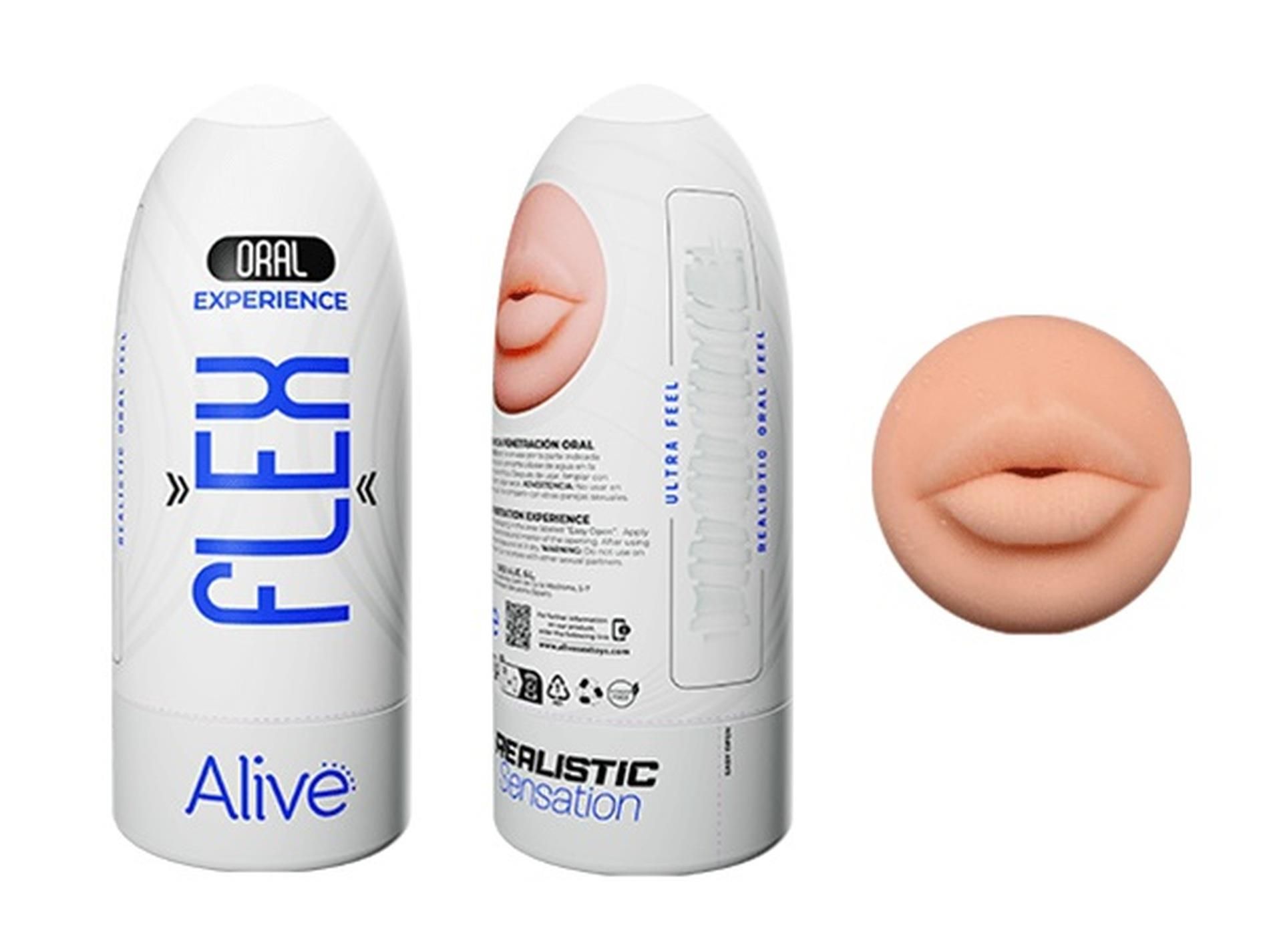 Мастурбатор Alive Flex Oral Experience, 16 см (телесный)