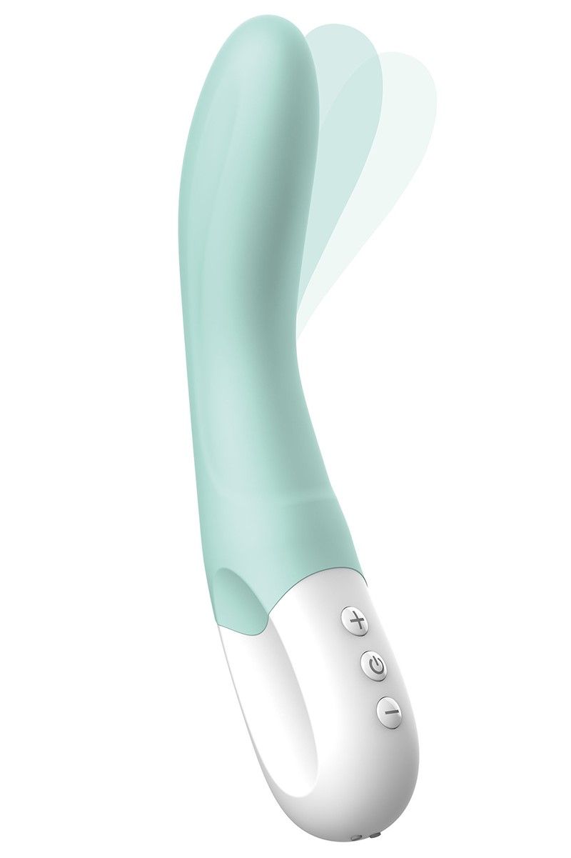 Вибратор Liebe Pleasure Toys Bend-It, 22 см (мятный)