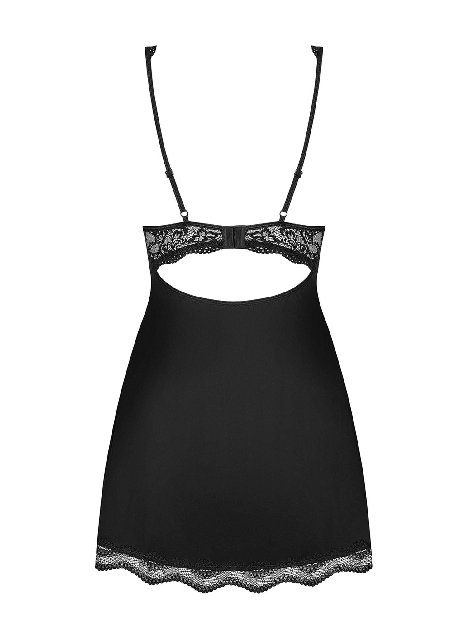 Komplet Obsessive Luvae, S/M (czarny)