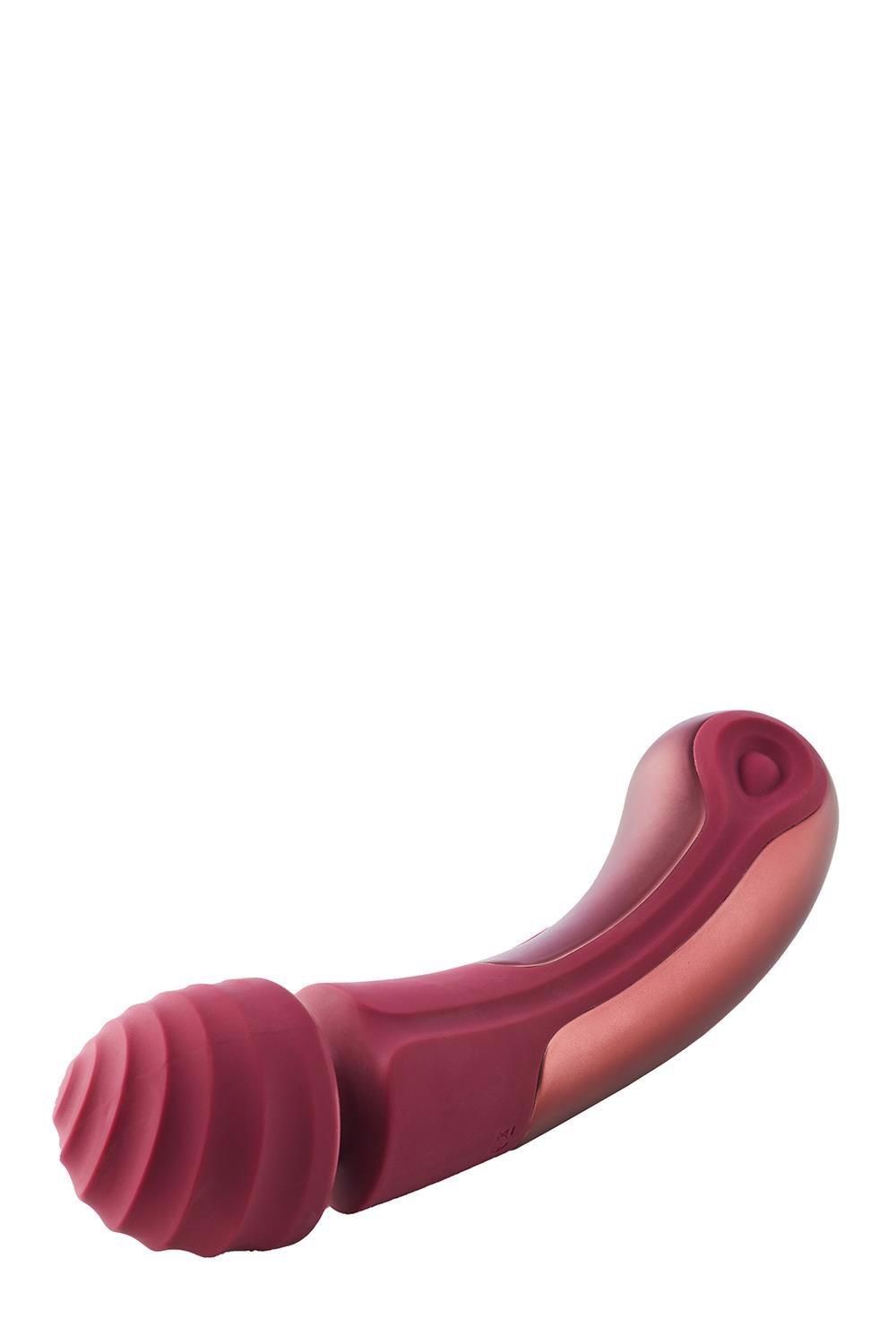 Вибромассажер Dream Toys Dinky Curved Wand Jacky O, 23 см (бордовый)