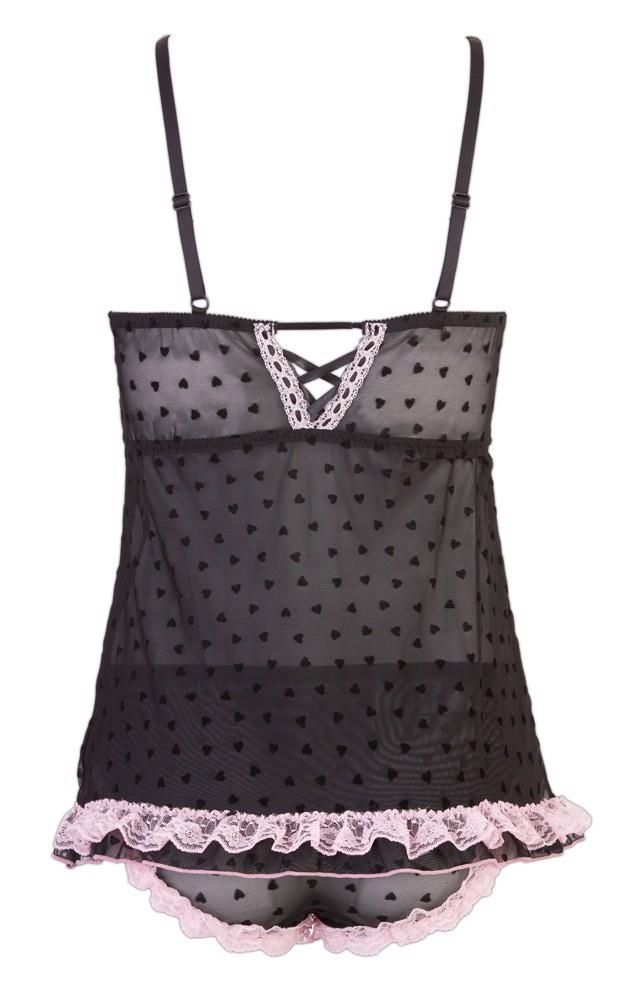 Комплект Cottelli Top and Panties, M (черный)