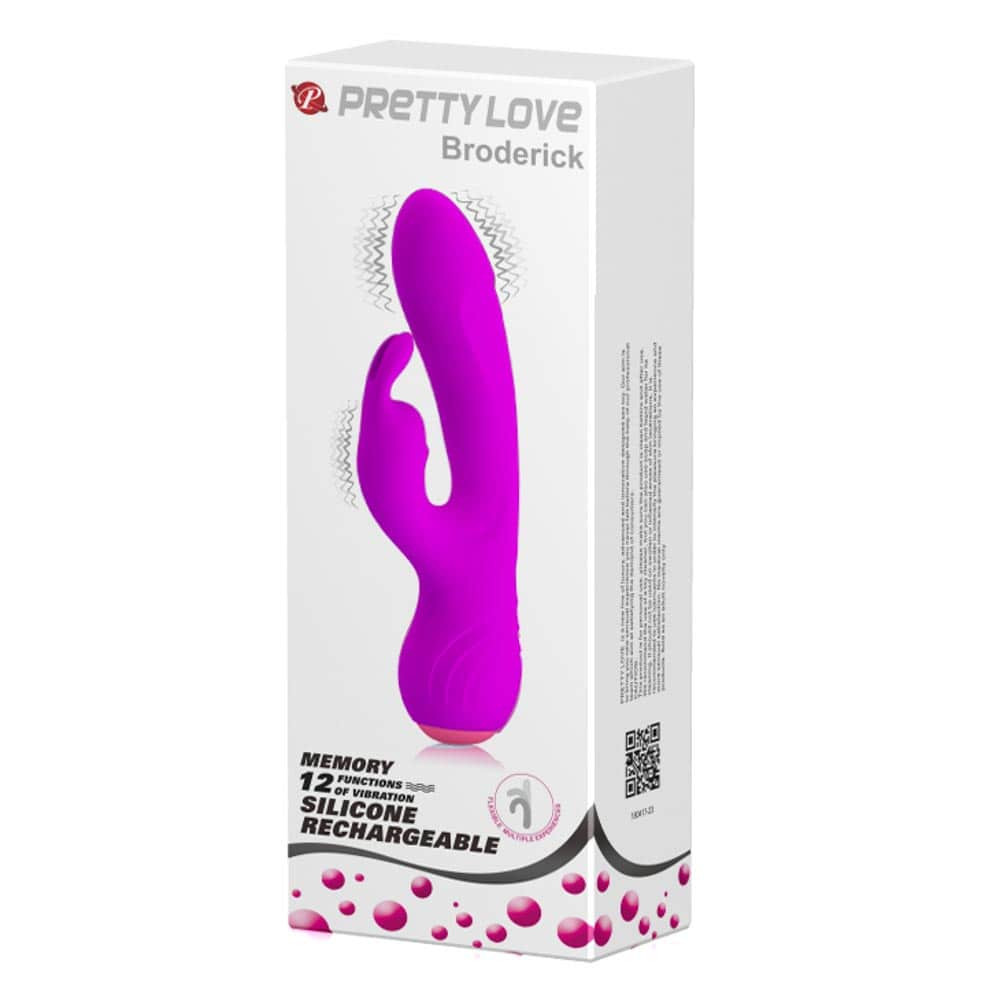 Вибратор-кролик Pretty Love Broderick, 17,9 см (фиолетовый)